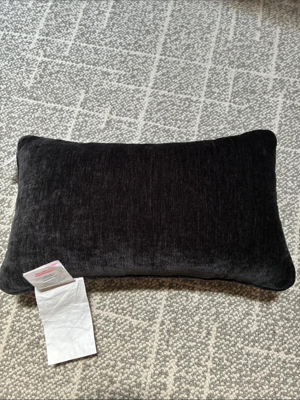 cupcakes & cashmere Black and White Knit Accent Pillow
